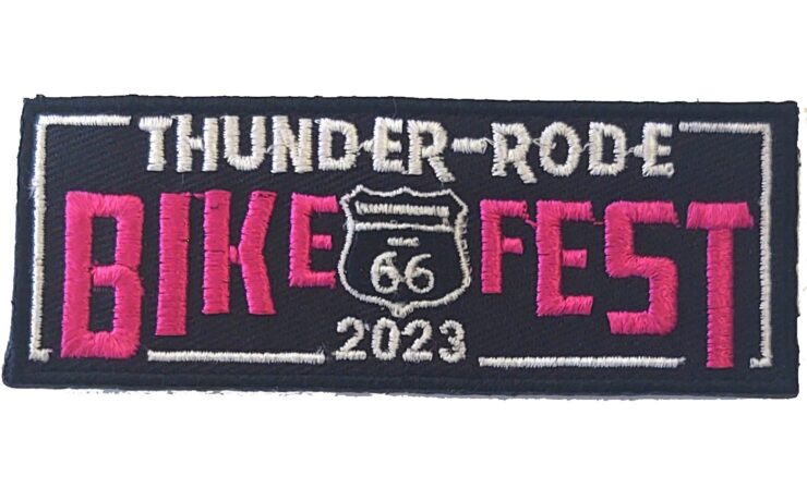 Thunder-Rode BikeFest Patch Pink