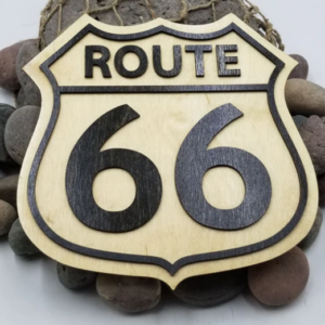 Kustom Wood Creations Route 66 Sign